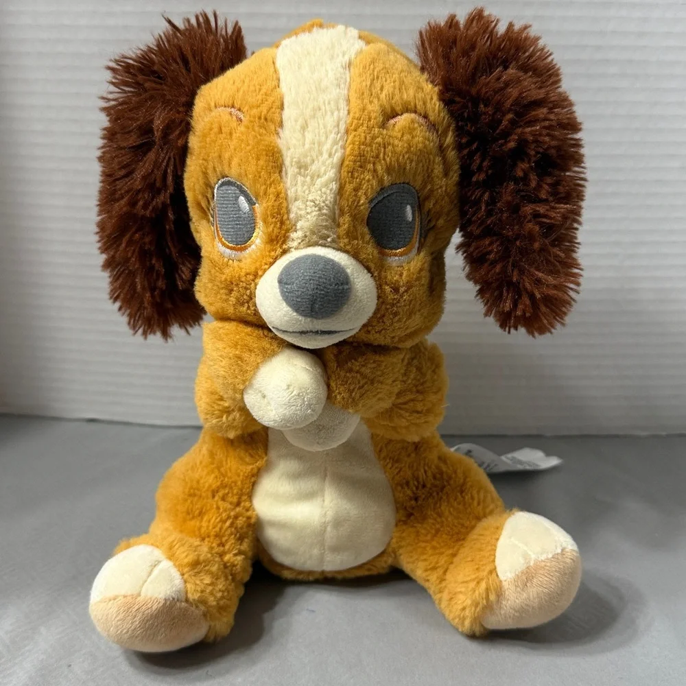 Disney Parks Babies Lady Dog Plush Pink Blanket Pouch From Lady and The Tramp